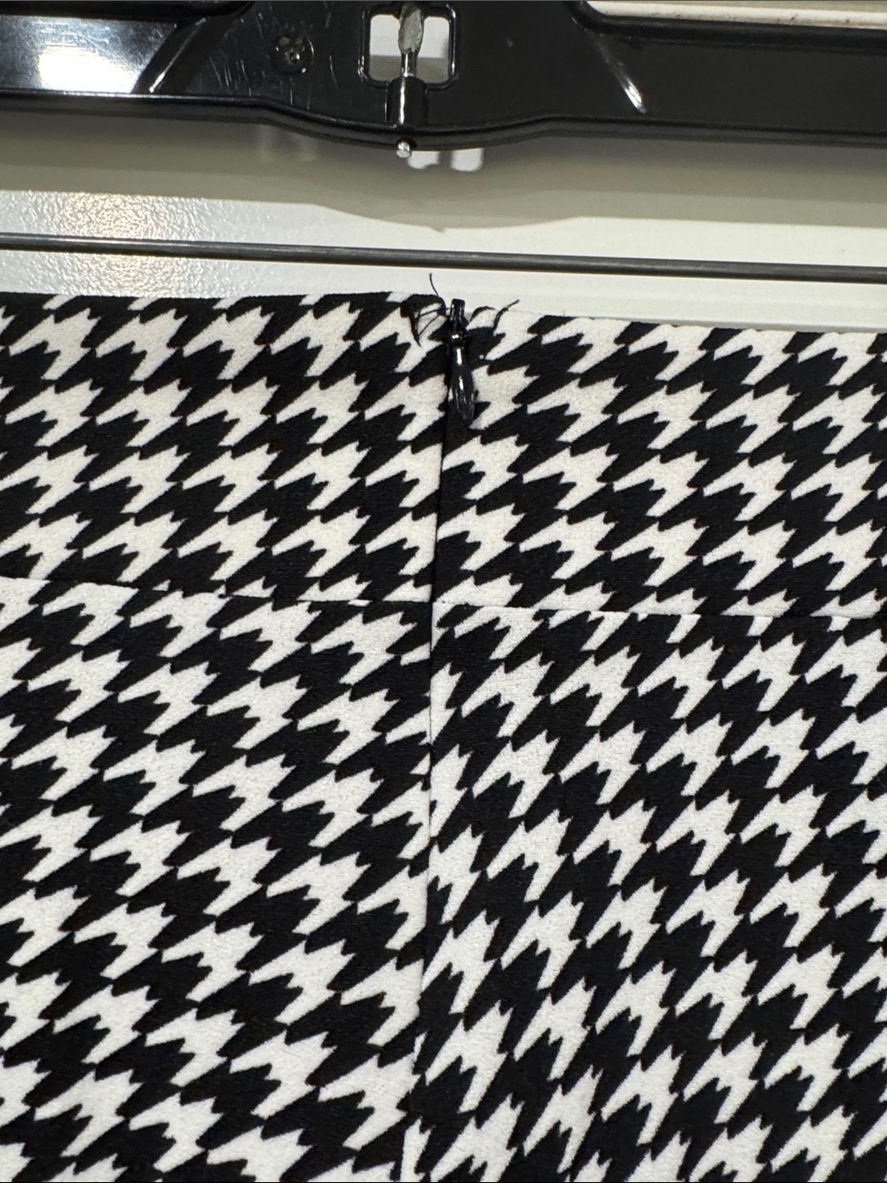 NWT Fashion Nova Black & White Houndstooth Check Back Later Wide Leg Pants Sz Sm - Picture 5 of 6